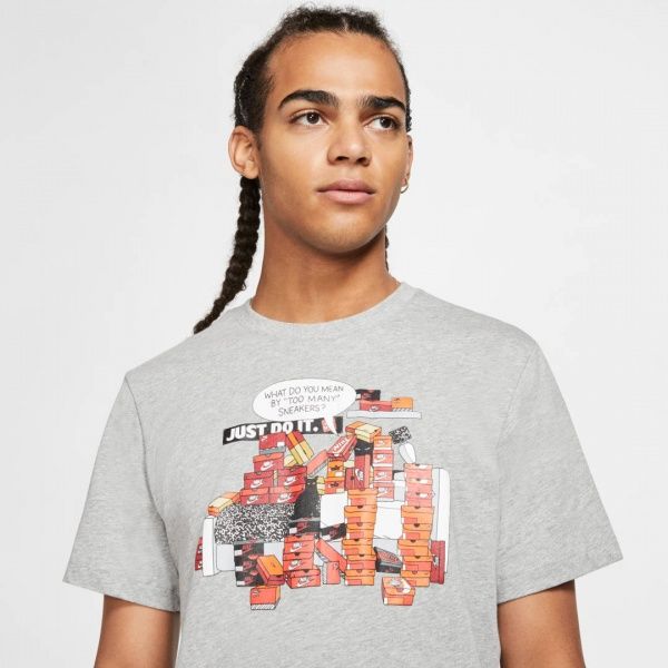 Футболка Nike M NSW TEE SNKR CLTR 7 CK2661-063 XL сірий