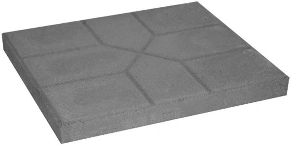 Тротуарна плитка Сніжинка 200х250х30 сіра