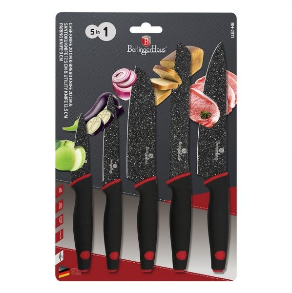 Набір ножів Stone Touch Line 5 предметів BH 2371 Berlinger