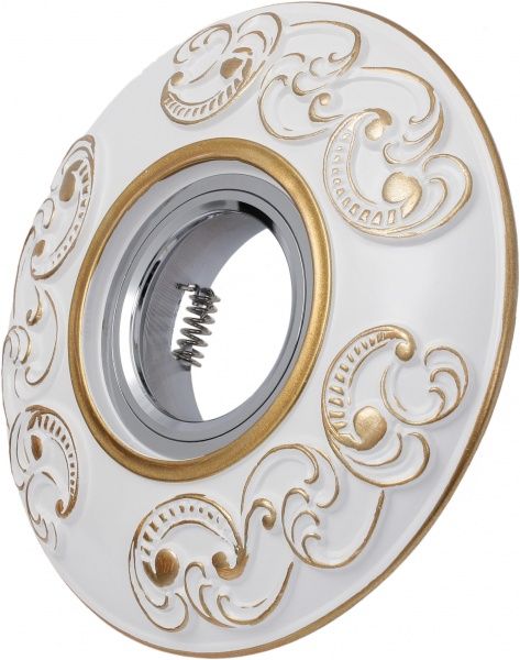 Светильник точечный Blitz MR16 GU5.3 белый с золотистым BL3569 MR16 CHWH 