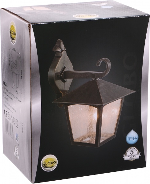 Світильник садовий Globo E27 60 Вт IP44 коричневий 31556 