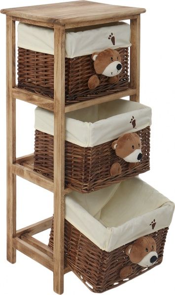 Корзинка плетеная Tony Bridge Basket с текстилем детский JM09-1 F1 