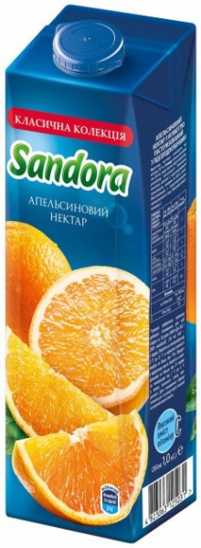 Нектар Sandora апельсиновый 1л 