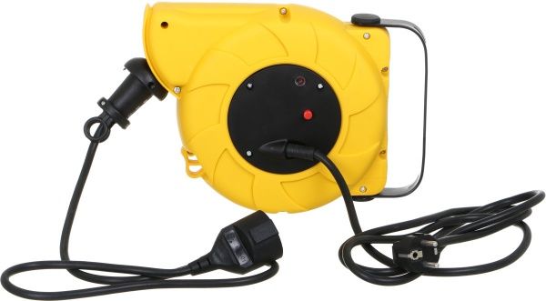 Подовжувач на котушці Electraline із заземленням 1 гн. чорний 10 м 100236 