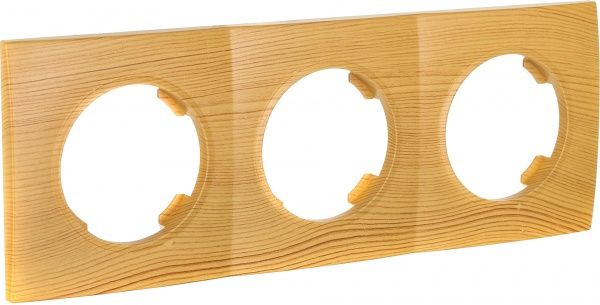 Рамка тримісна HausMark Bela горизонтальна бамбук SNG-FRP.RD20G3-3/Bamboo