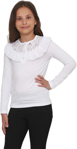 Кофта для девочек Vidoli G-19599W р.140 белый 