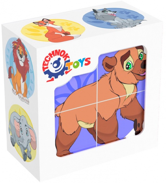 Кубики ТехноК Дикі тварини 1820