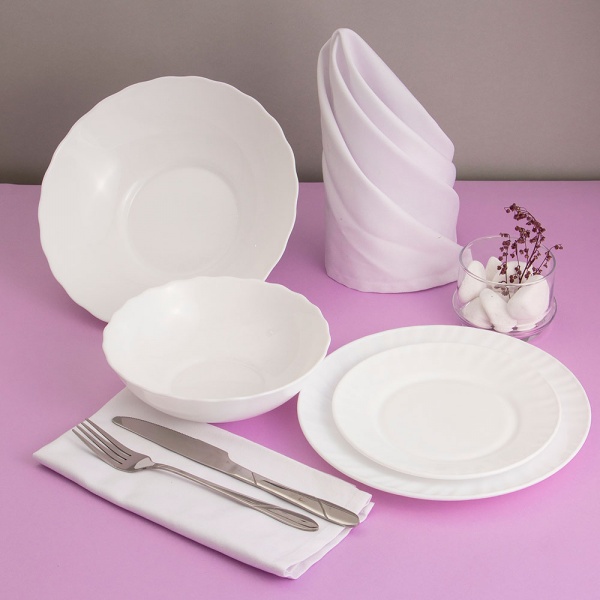 Набор посуды Blanco VT-419W 19 предметов Vittora