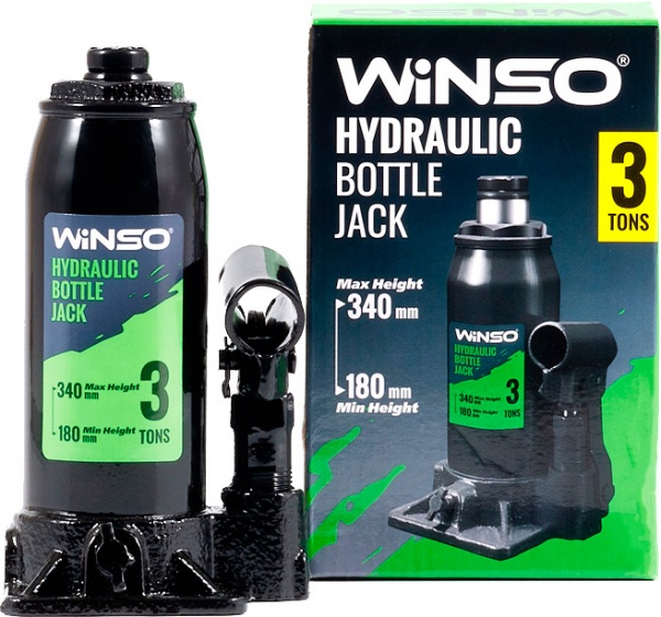 Домкрат гідравлічний WINSO телескопічний 170300 3 т