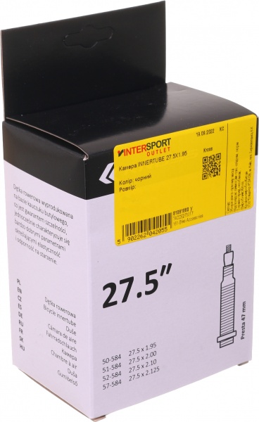 Камера для велосипеда Kross Innertube 27.5X1.95–2.125 FV47 BOX T4CDE270017