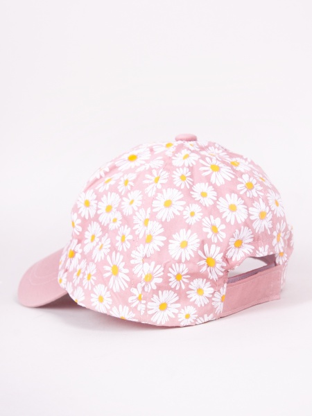 Кепка для девочек YO! р.46-50 светло-розовый CZD-0578G 