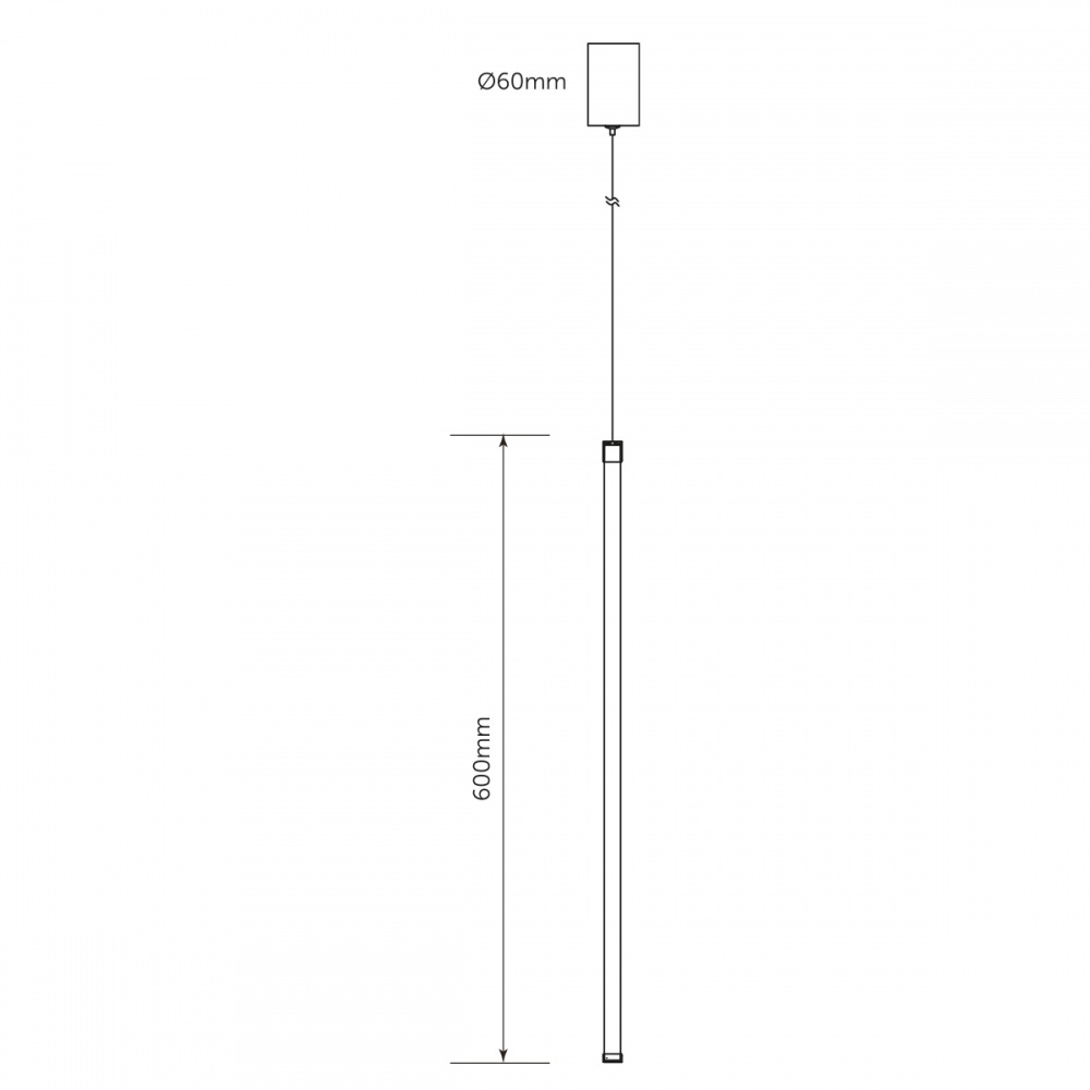 Підвіс LED CONCEPT PL MONROE 060 1x9 Вт білий