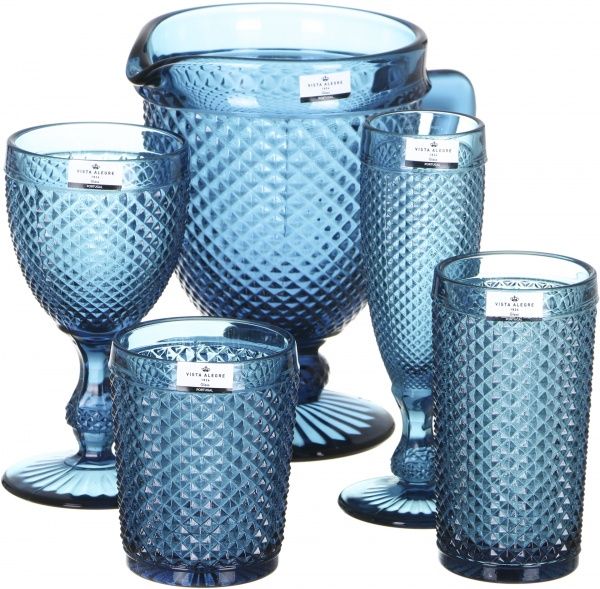 Набор бокалов для шампанского Bicos Cinza бирюзовый 190 мл 4 шт. 49000092 Vista Alegre