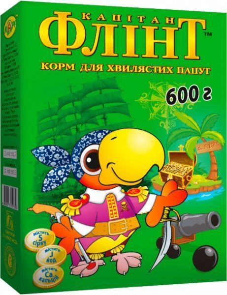 Корм Флінт для хвилястих папуг 600 г