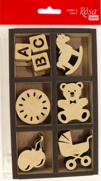 Набор заготовок Для самых маленьких 15,5х2,5х9,5 см 18 шт. Rosa Talent 