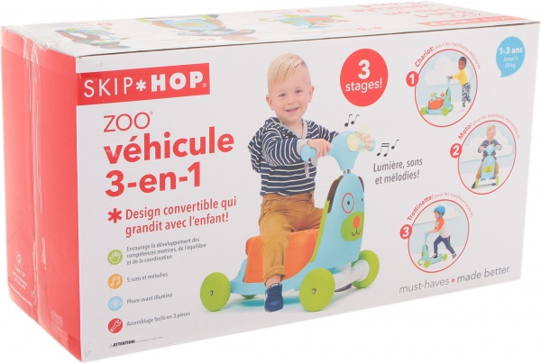 Самокат-беговел Skip Hop Щенок бирюзово-зеленый 9H822910 