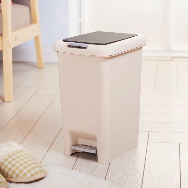 Ведро MVM BIN-01 бежевый 10 л бежевый BIN-01 10L Beige