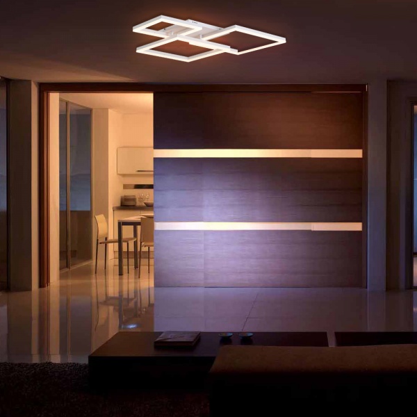 Светильник светодиодный LightMaster CE2120 UNION квадрат с пультом 80 Вт белый 3000-6500 К