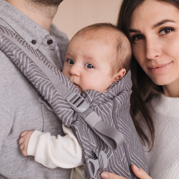 Ерго-рюкзак ONE Organic Хвиля Love & Carry сірий LC573 