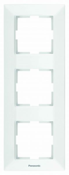 Рамка тримісна Panasonic Arkedia Slim горизонтальна білий 480500131