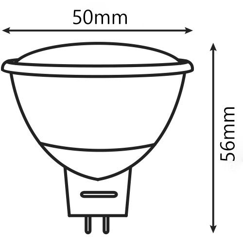 Лампа светодиодная Hopfen 9 Вт MR16 матовая GU5.3 220 В 4200 К 
