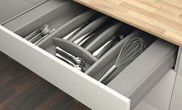 Лоток для столових приборів 50x50 см білий 556.46.706 Hafele