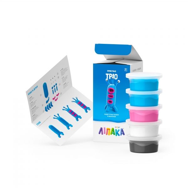 Интерактивный игровой набор Липака Пластилин с приложением Claymate Трио MAE004