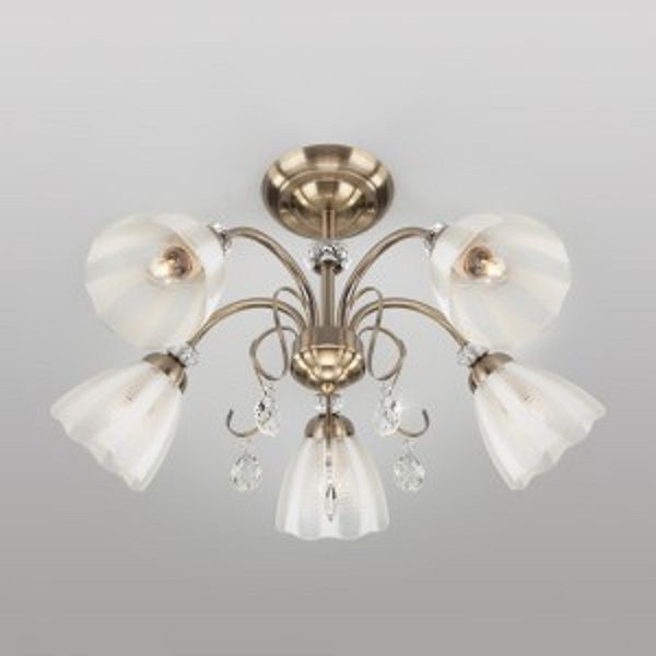 Люстра стельова Strotskis Floranse 5x60 Вт E27 бронза 30155/5 