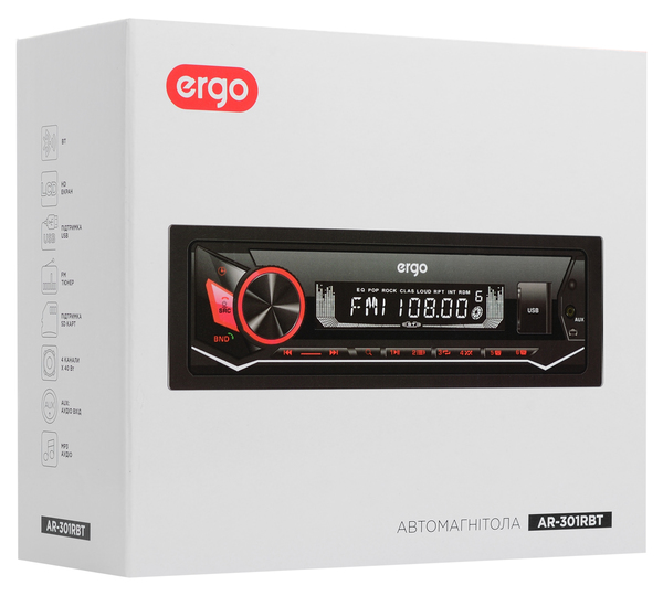Автомагнитола Ergo АвтоРесиверCD/MP3 ERGO AR-301RBT