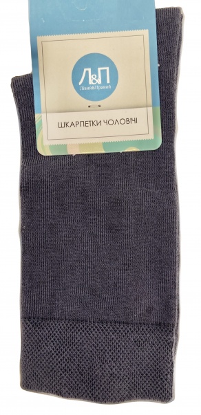 Шкарпетки чоловічі Лівий&Правий 210 (класичні) р. 44-45 темно-сірий 1 пар 