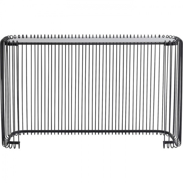 Стол декоративный KARE Design Wire Glass Black 88,5х142x42,5 см (86528) 