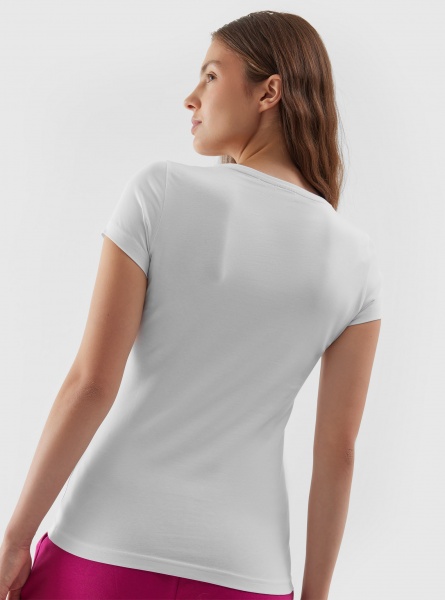 Футболка 4F TSHIRT F0907 4FAW23TTSHF0907-10S р.L білий