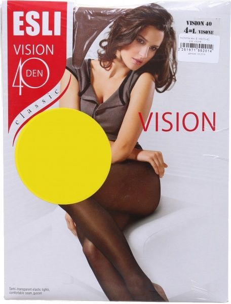 Колготки женские ESLI Vision Classic р. 4 40 den Visone 2 пар 