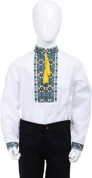 Вишиванка для хлопчиків Сварга Травень р.128 синьо-жовтий 