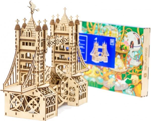 Конструктор деревянный Mr.Playwood Тауерский мост деревянный 3D 10002/03