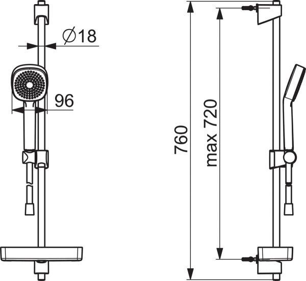 Душевой гарнитур Oras Apollo Style 552 