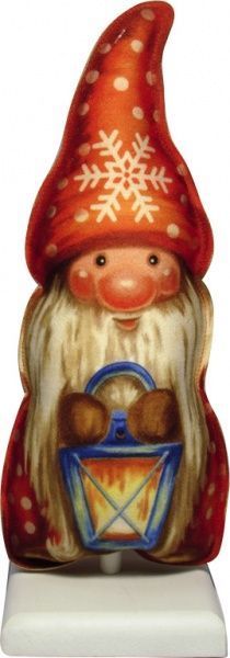 Прикраса новорічна на підставці Гномик 30 см 