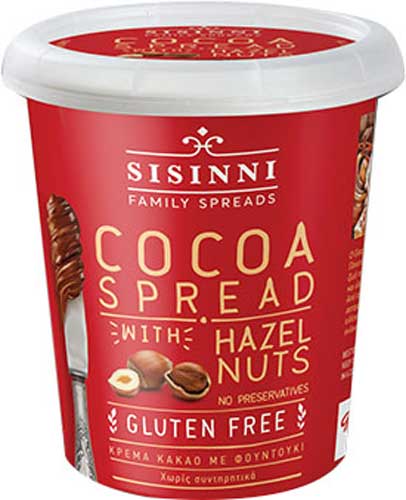 Паста шоколадно-ореховая ТМ Sisinni Буоно с лесным орехом 400 г 5202474090418