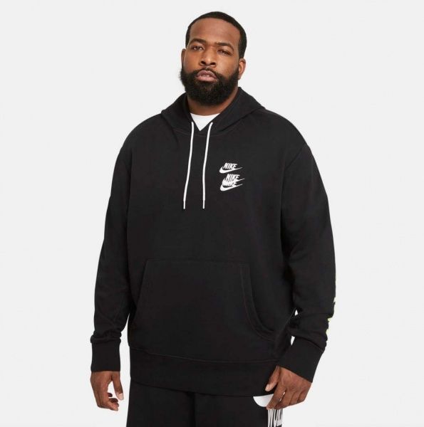 Джемпер Nike M NSW PO FT HOODIE WTOUR DA0931-010 р. L чорний