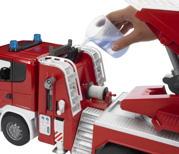 Пожарная машина Bruder Scania R-series с лестницей 1:16 3590
