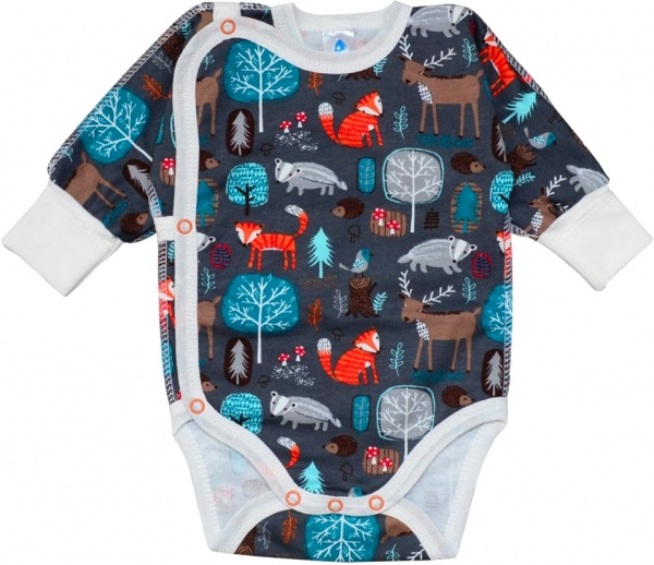 Боди унисекс Minikin 19590156 р.56 молочно-серый 