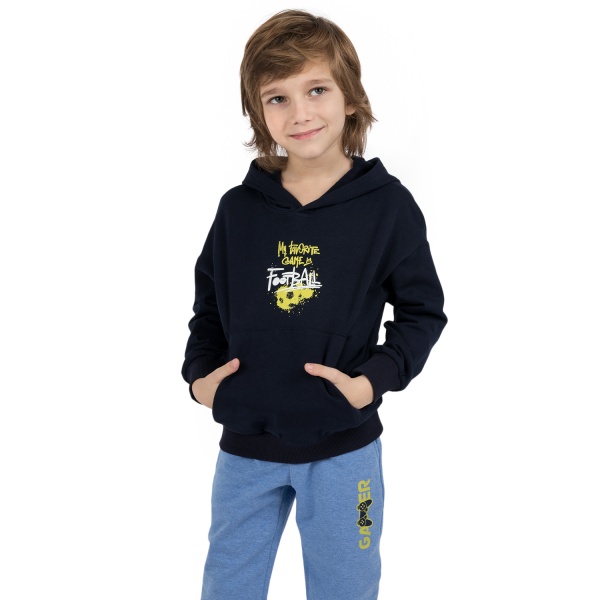 Толстовка для хлопчика Funtime Football р.98 темно-синій 