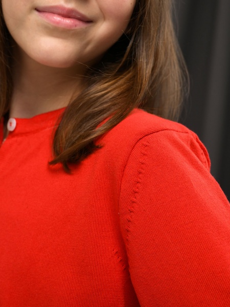 Для девочки ART KNIT Дженис р.116–122 оранжевый 