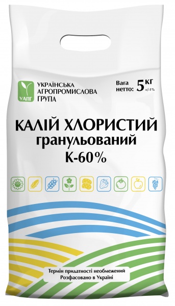 Удобрение минеральное УАПГ Калий хлористый (MOP) К 60 5 кг