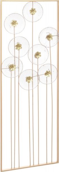 Декор настенный Simplicity 31x89 см золото 