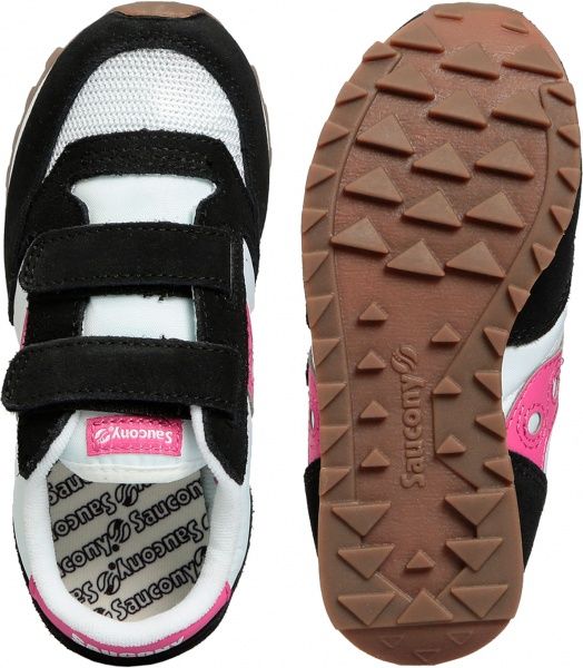 Кроссовки Saucony JAZZ ORIGINAL VINTAGE HL SK162475 р.US 11,5 черно-бело-розовый