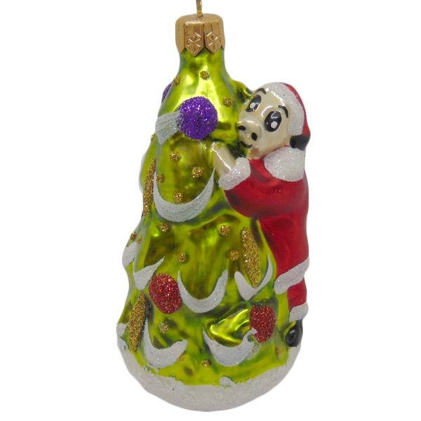 Елочная игрушка формовая Ф-643 Бык с елкой 10,5 см 