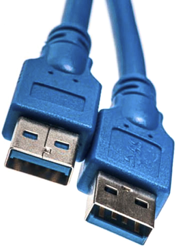 Кабель PowerPlant USB Am – USB Am 1.5 м (KD00AS1228) USB 3.0 AM – AM 