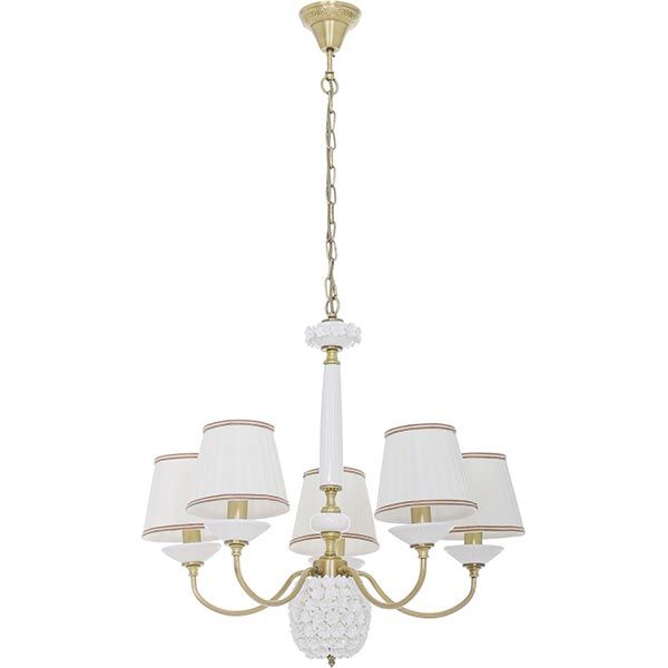 Люстра Altalusse INL-6122P-05 золотая латунь/белый