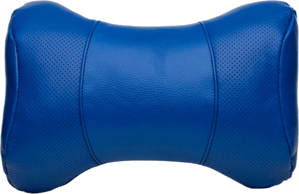 Подушка автомобильная GENES под шею 27х18 см синяя 